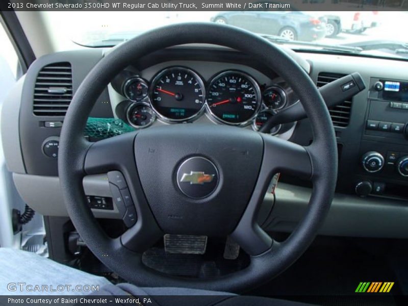 Summit White / Dark Titanium 2013 Chevrolet Silverado 3500HD WT Regular Cab Utility Truck