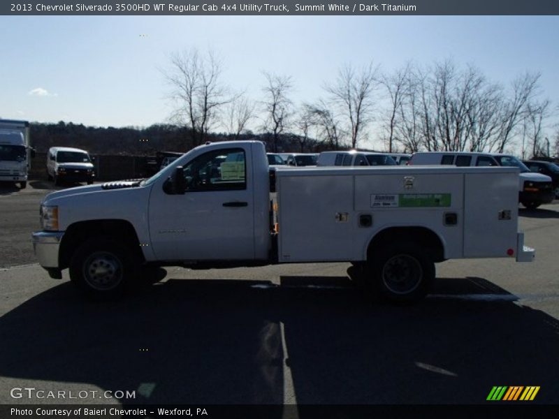 Summit White / Dark Titanium 2013 Chevrolet Silverado 3500HD WT Regular Cab 4x4 Utility Truck
