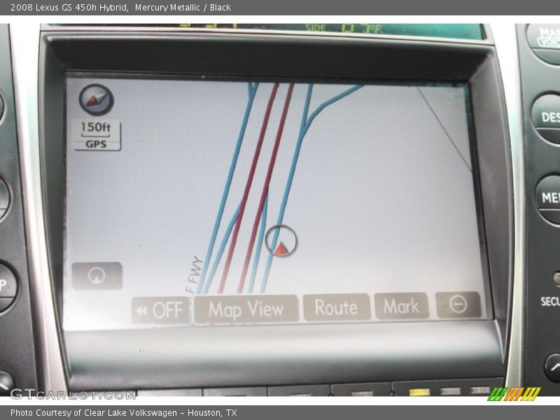 Mercury Metallic / Black 2008 Lexus GS 450h Hybrid