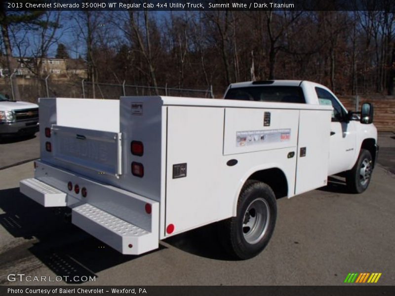 Summit White / Dark Titanium 2013 Chevrolet Silverado 3500HD WT Regular Cab 4x4 Utility Truck