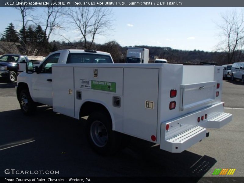 Summit White / Dark Titanium 2013 Chevrolet Silverado 3500HD WT Regular Cab 4x4 Utility Truck