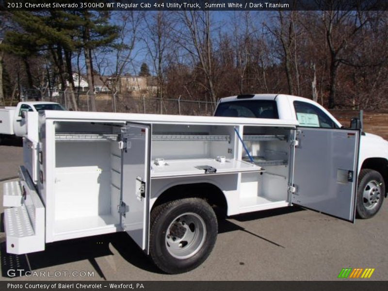 Summit White / Dark Titanium 2013 Chevrolet Silverado 3500HD WT Regular Cab 4x4 Utility Truck