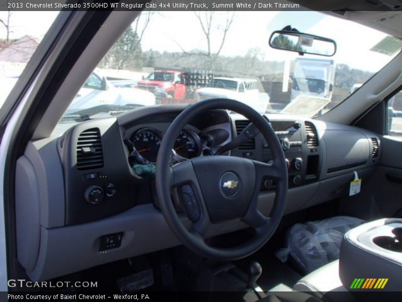 Summit White / Dark Titanium 2013 Chevrolet Silverado 3500HD WT Regular Cab 4x4 Utility Truck