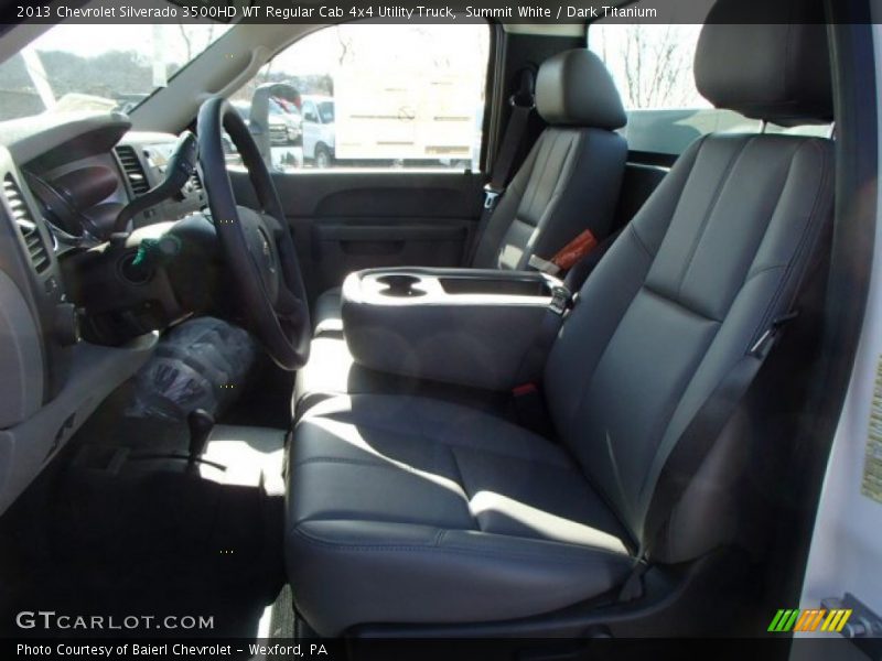 Summit White / Dark Titanium 2013 Chevrolet Silverado 3500HD WT Regular Cab 4x4 Utility Truck