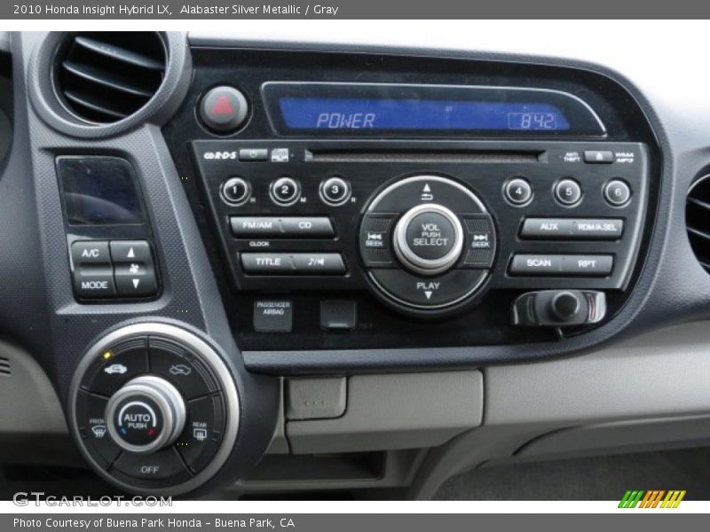 Alabaster Silver Metallic / Gray 2010 Honda Insight Hybrid LX