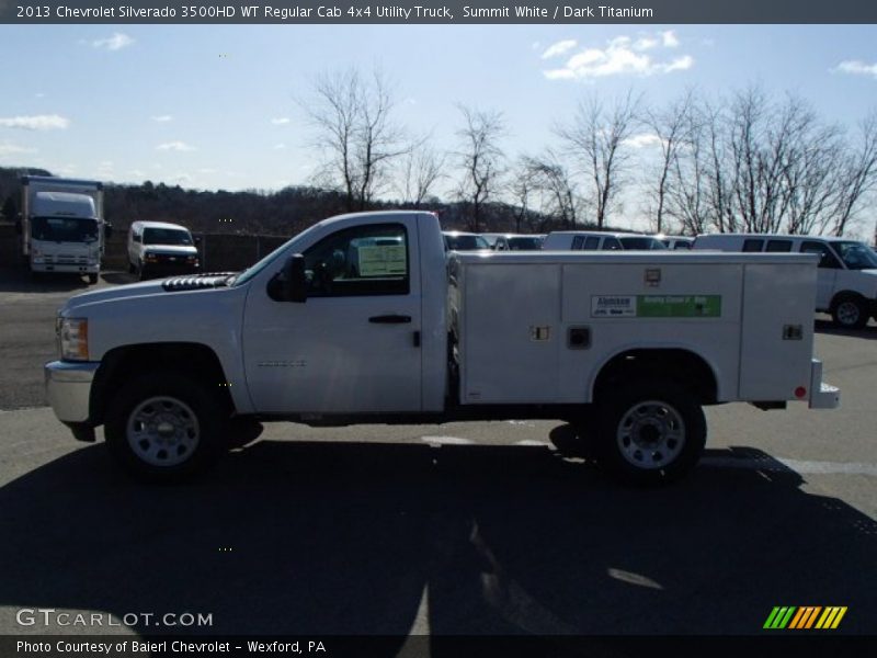Summit White / Dark Titanium 2013 Chevrolet Silverado 3500HD WT Regular Cab 4x4 Utility Truck