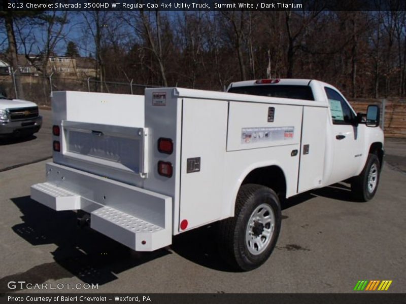 Summit White / Dark Titanium 2013 Chevrolet Silverado 3500HD WT Regular Cab 4x4 Utility Truck