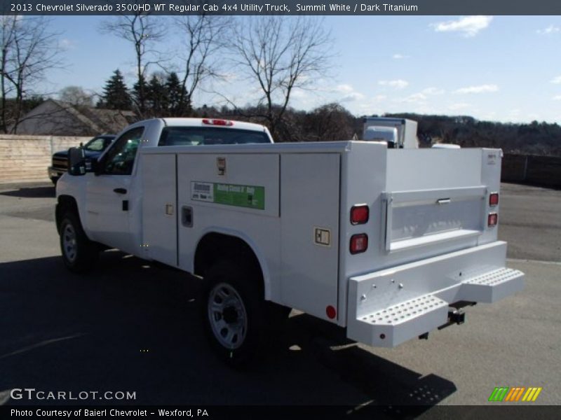 Summit White / Dark Titanium 2013 Chevrolet Silverado 3500HD WT Regular Cab 4x4 Utility Truck