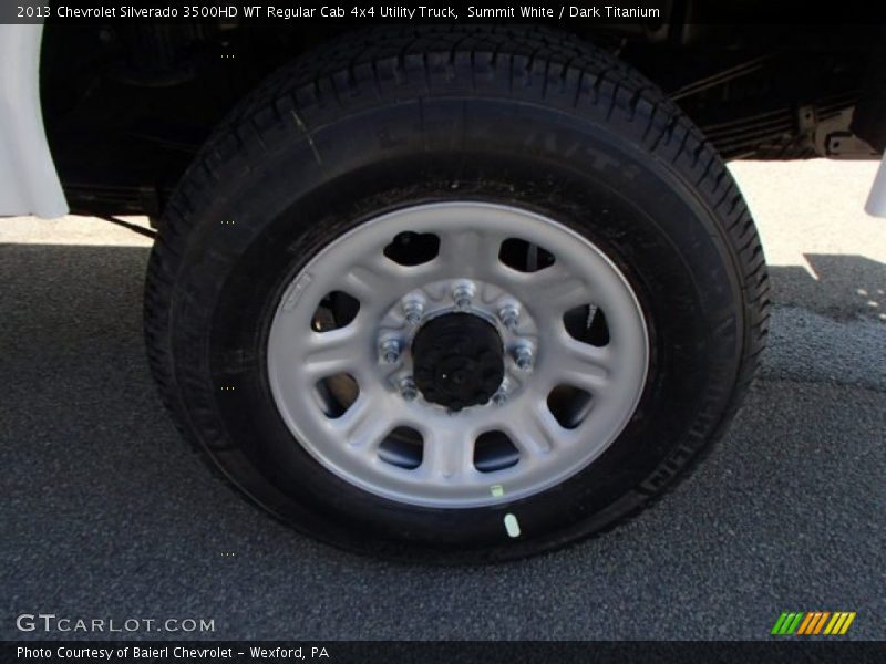 Summit White / Dark Titanium 2013 Chevrolet Silverado 3500HD WT Regular Cab 4x4 Utility Truck