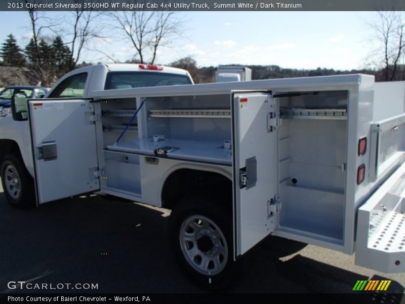 Summit White / Dark Titanium 2013 Chevrolet Silverado 3500HD WT Regular Cab 4x4 Utility Truck