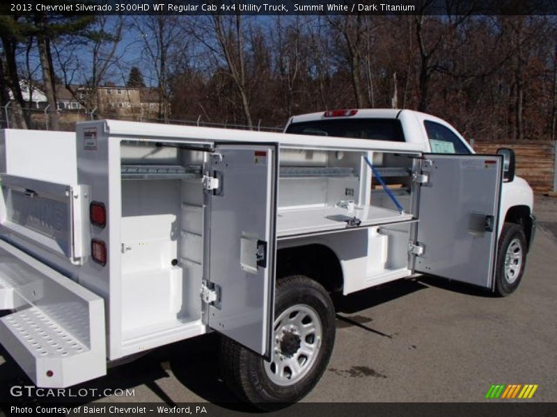 Summit White / Dark Titanium 2013 Chevrolet Silverado 3500HD WT Regular Cab 4x4 Utility Truck