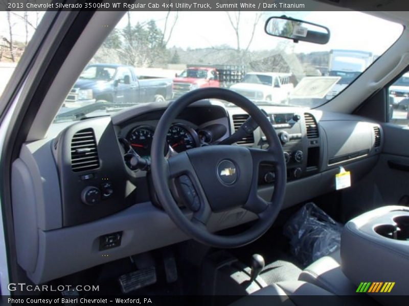 Summit White / Dark Titanium 2013 Chevrolet Silverado 3500HD WT Regular Cab 4x4 Utility Truck