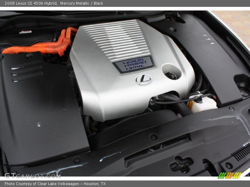 Mercury Metallic / Black 2008 Lexus GS 450h Hybrid