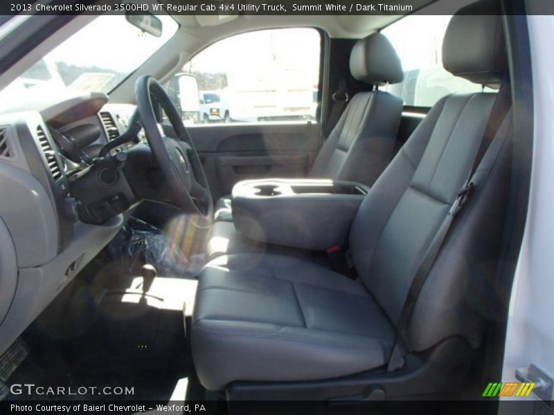 Summit White / Dark Titanium 2013 Chevrolet Silverado 3500HD WT Regular Cab 4x4 Utility Truck