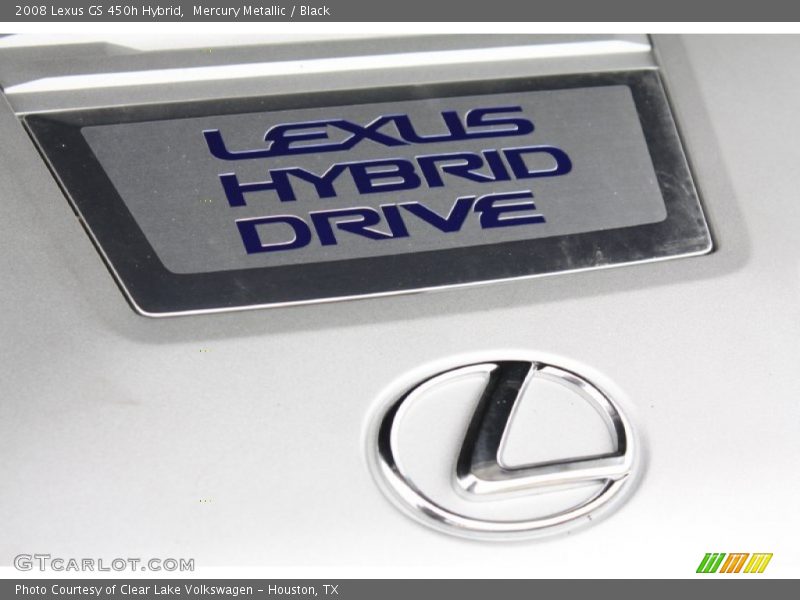 Mercury Metallic / Black 2008 Lexus GS 450h Hybrid