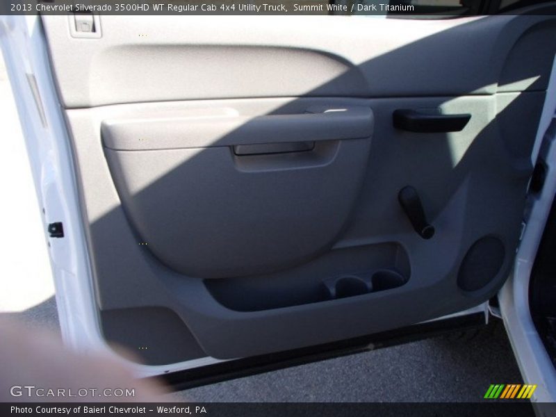 Summit White / Dark Titanium 2013 Chevrolet Silverado 3500HD WT Regular Cab 4x4 Utility Truck