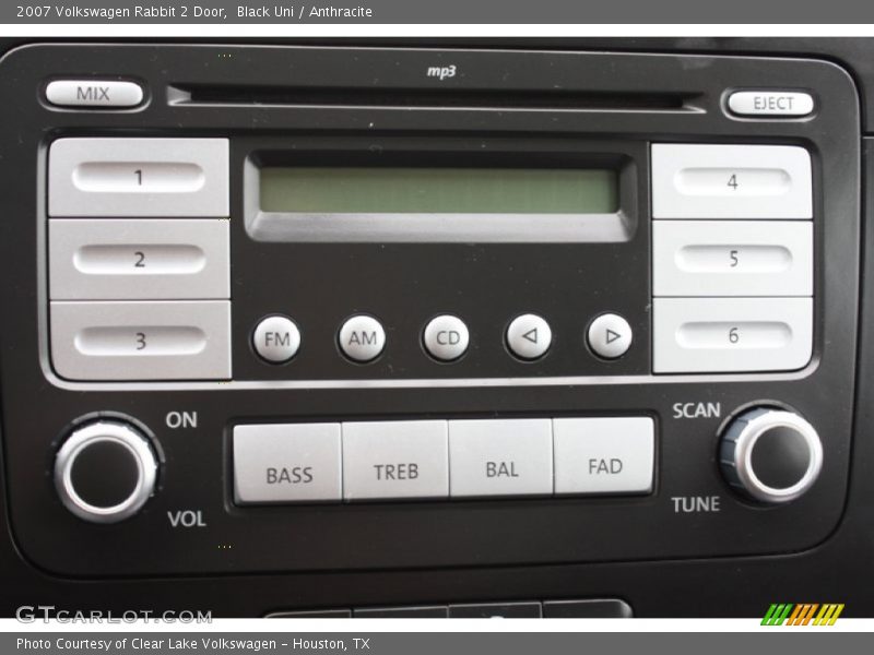 Black Uni / Anthracite 2007 Volkswagen Rabbit 2 Door