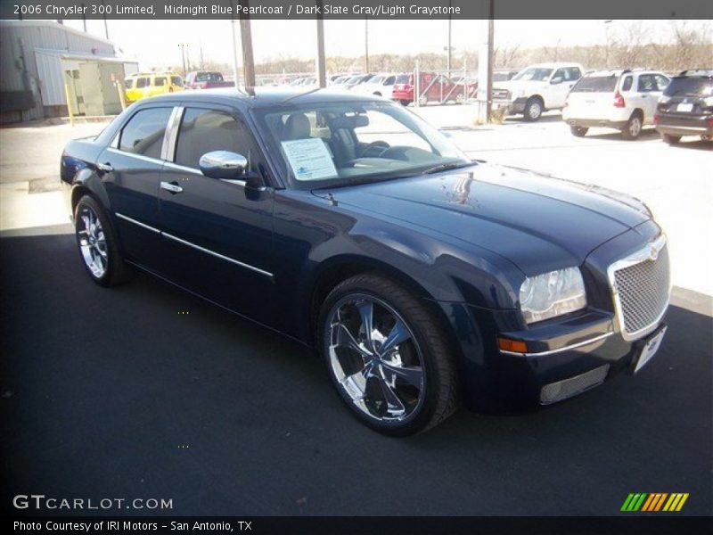 Midnight Blue Pearlcoat / Dark Slate Gray/Light Graystone 2006 Chrysler 300 Limited