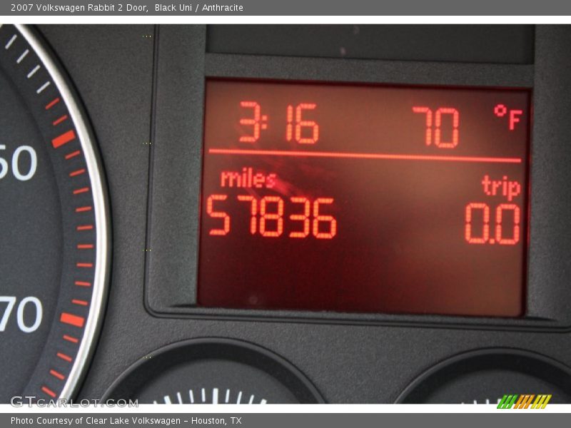 Black Uni / Anthracite 2007 Volkswagen Rabbit 2 Door