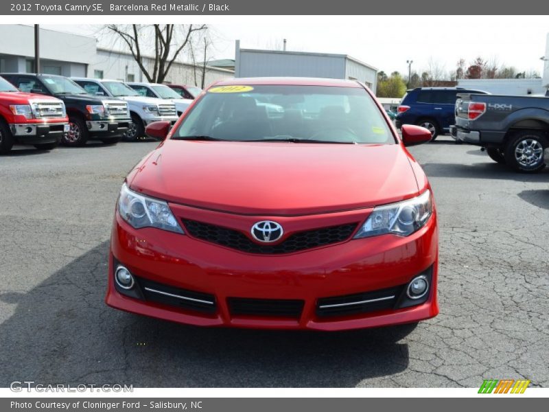 Barcelona Red Metallic / Black 2012 Toyota Camry SE