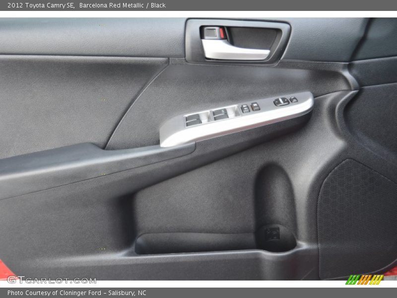 Barcelona Red Metallic / Black 2012 Toyota Camry SE