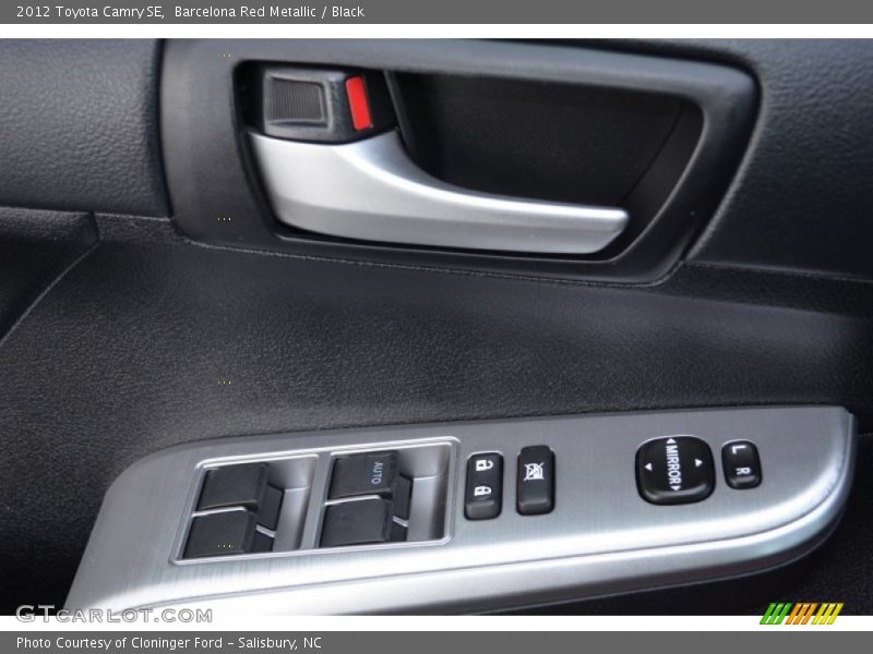 Barcelona Red Metallic / Black 2012 Toyota Camry SE