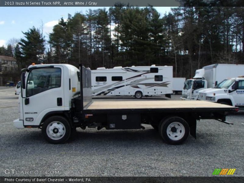 Arctic White / Gray 2013 Isuzu N Series Truck NPR