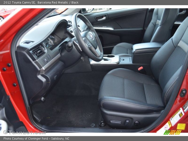 Barcelona Red Metallic / Black 2012 Toyota Camry SE