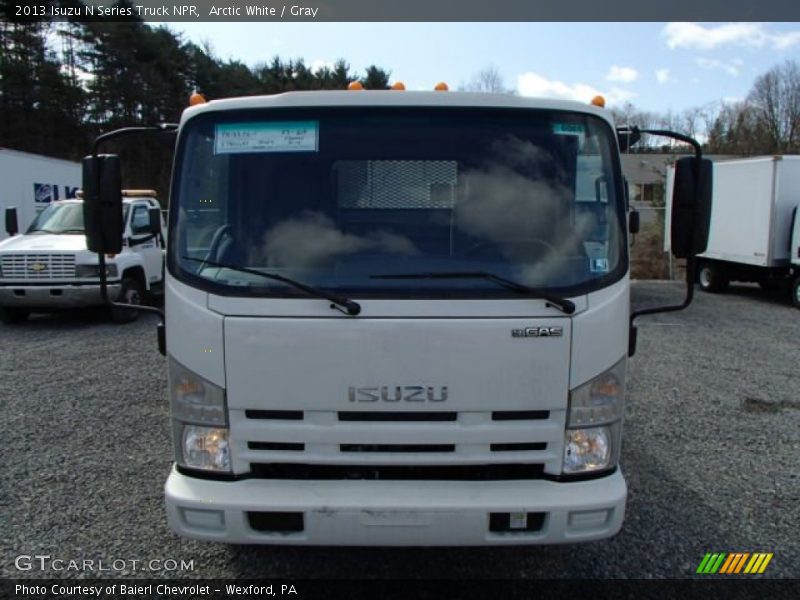 Arctic White / Gray 2013 Isuzu N Series Truck NPR