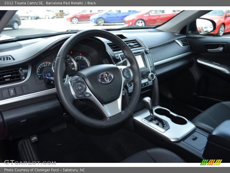 Barcelona Red Metallic / Black 2012 Toyota Camry SE
