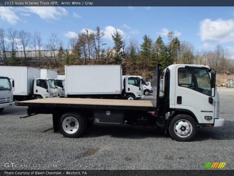 Arctic White / Gray 2013 Isuzu N Series Truck NPR