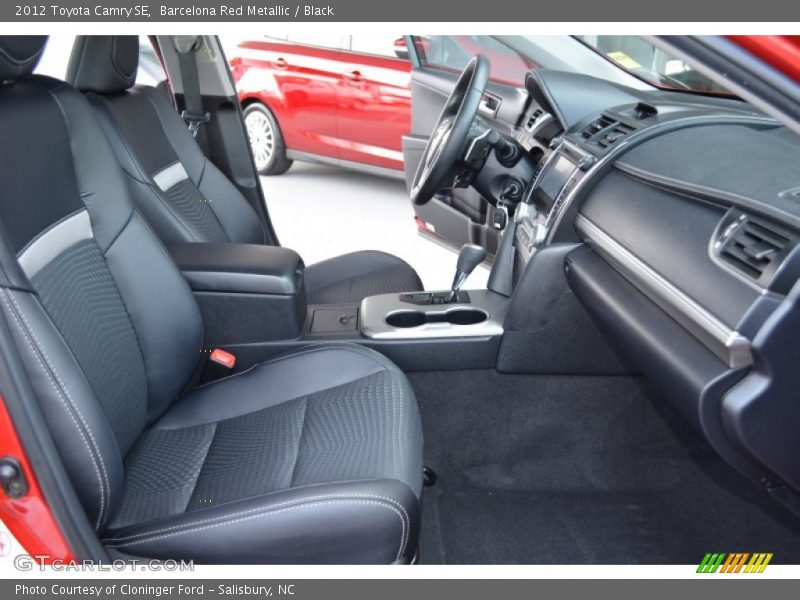 Barcelona Red Metallic / Black 2012 Toyota Camry SE