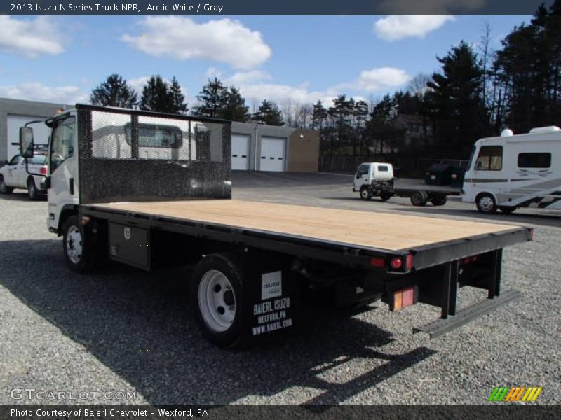 Arctic White / Gray 2013 Isuzu N Series Truck NPR