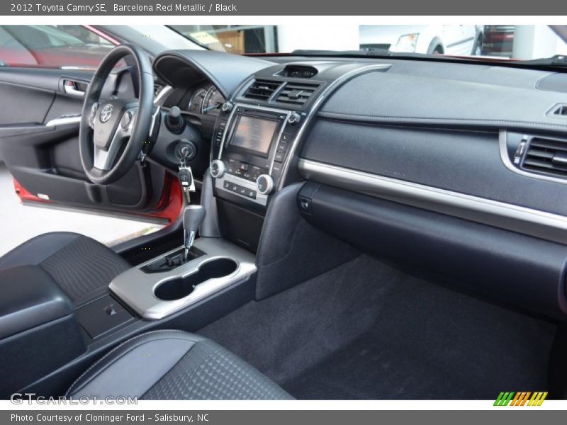 Barcelona Red Metallic / Black 2012 Toyota Camry SE