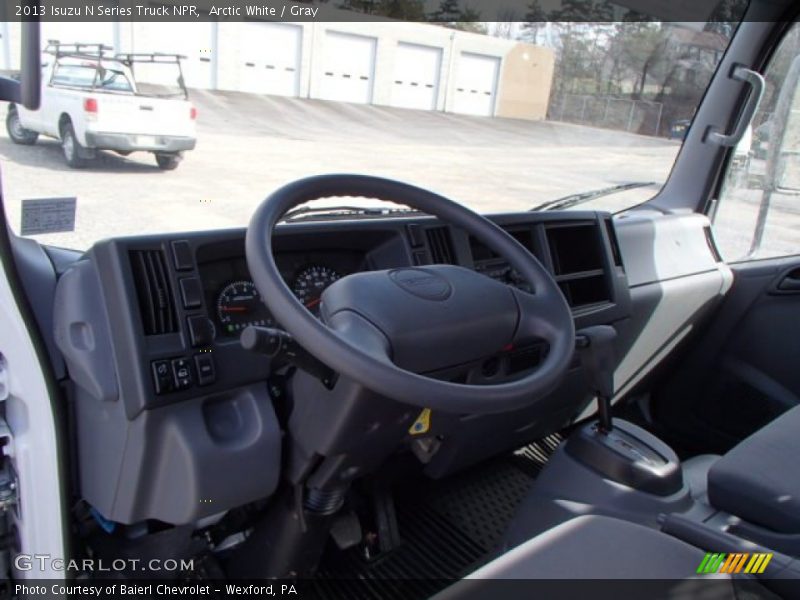 Arctic White / Gray 2013 Isuzu N Series Truck NPR