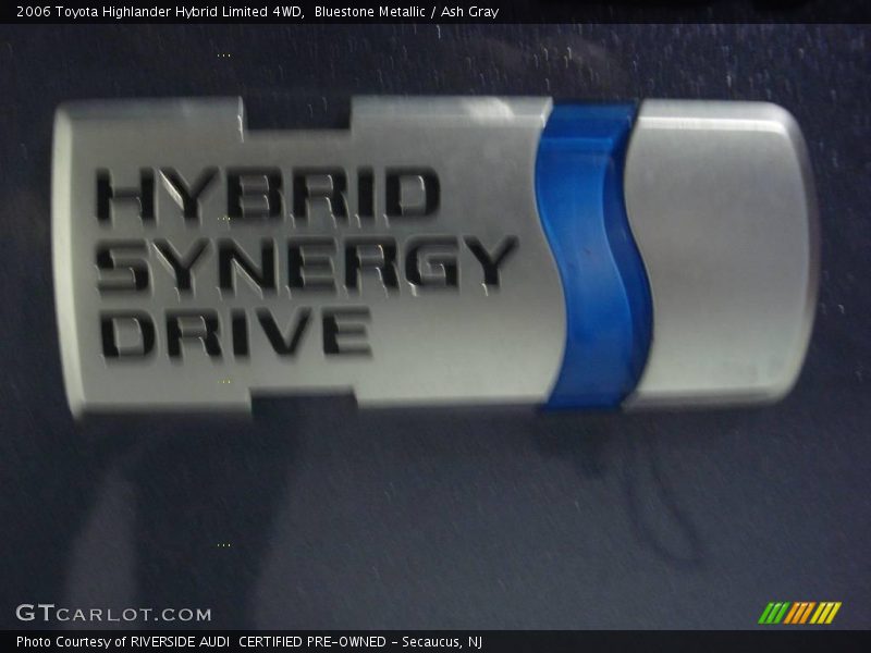 Bluestone Metallic / Ash Gray 2006 Toyota Highlander Hybrid Limited 4WD