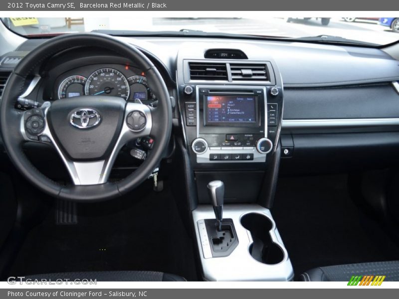 Barcelona Red Metallic / Black 2012 Toyota Camry SE