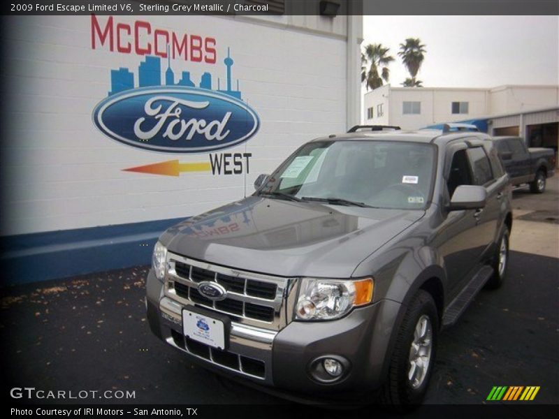 Sterling Grey Metallic / Charcoal 2009 Ford Escape Limited V6