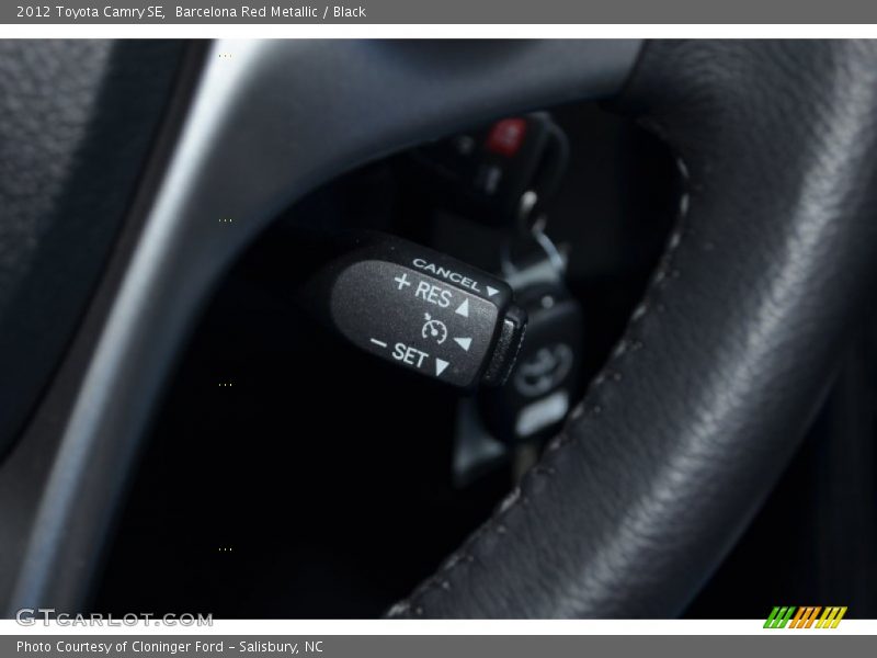 Barcelona Red Metallic / Black 2012 Toyota Camry SE