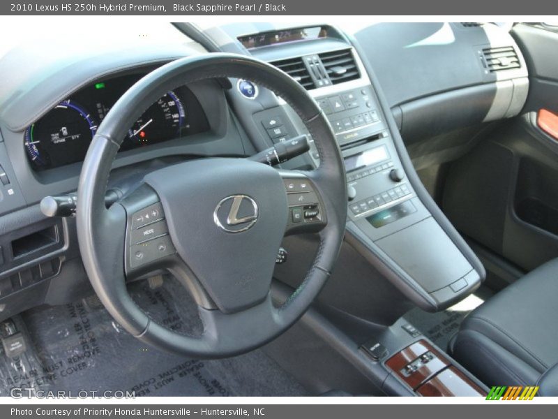 Black Sapphire Pearl / Black 2010 Lexus HS 250h Hybrid Premium