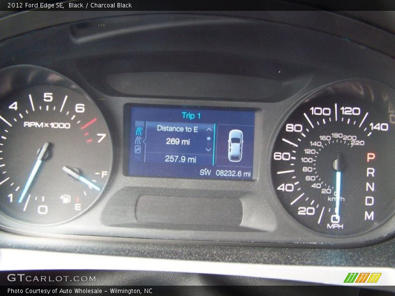 Black / Charcoal Black 2012 Ford Edge SE