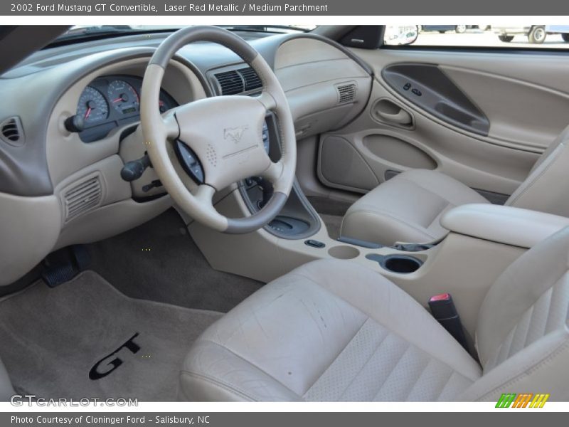 Medium Parchment Interior - 2002 Mustang GT Convertible 