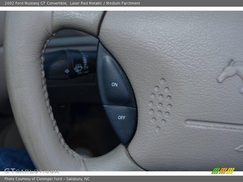 Controls of 2002 Mustang GT Convertible