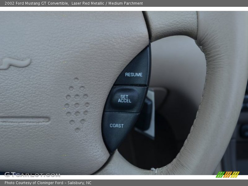 Controls of 2002 Mustang GT Convertible