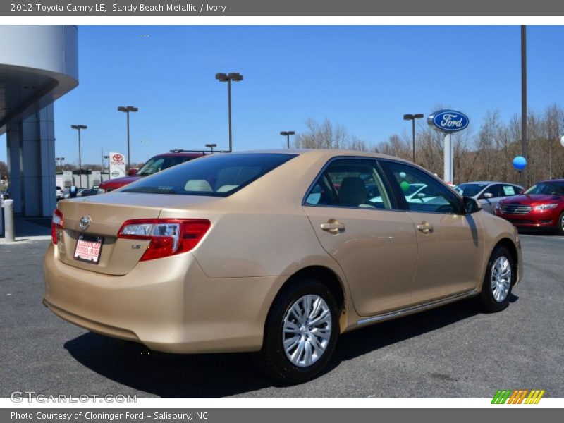 Sandy Beach Metallic / Ivory 2012 Toyota Camry LE