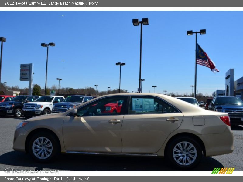 Sandy Beach Metallic / Ivory 2012 Toyota Camry LE