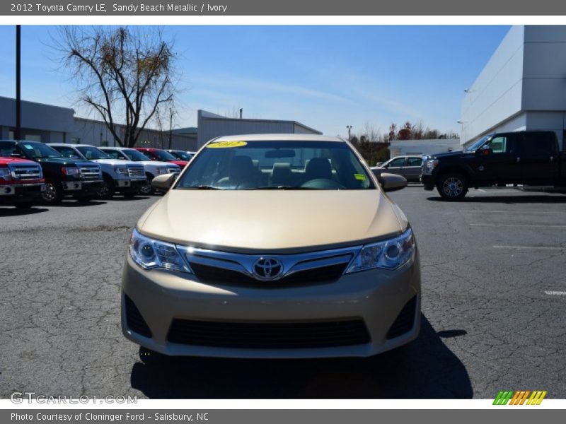 Sandy Beach Metallic / Ivory 2012 Toyota Camry LE
