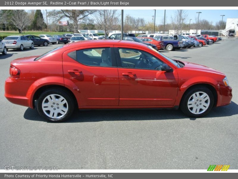 Redline 2-Coat Pearl / Black/Light Frost Beige 2012 Dodge Avenger SE