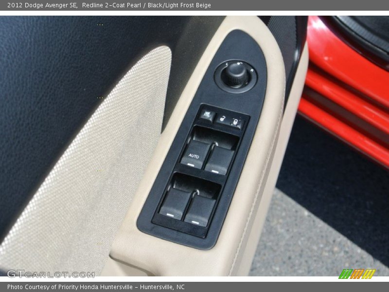 Redline 2-Coat Pearl / Black/Light Frost Beige 2012 Dodge Avenger SE