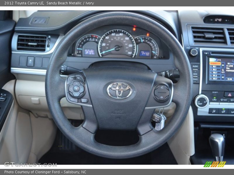 Sandy Beach Metallic / Ivory 2012 Toyota Camry LE